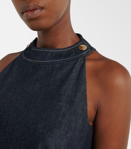 Halterneck denim minidress - 'S Max Mara - Modalova