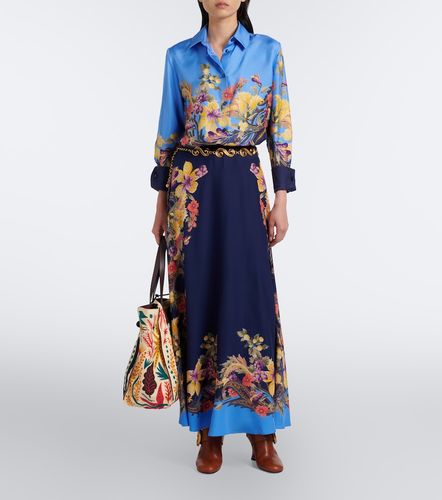Camicia in seta con stampa floreale - Etro - Modalova