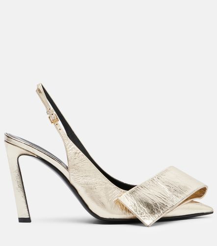 Twisted Ribbon leather slingback pumps - Givenchy - Modalova