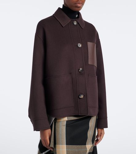Giacca in lana e cashmere con pelle - Loewe - Modalova