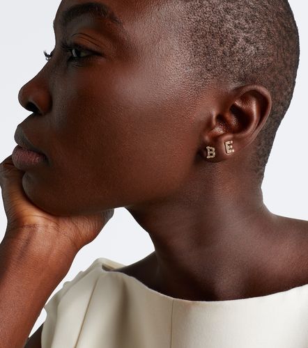 Pendiente individual Initial Petite E de oro de 18 ct con diamantes - Sophie Bille Brahe - Modalova