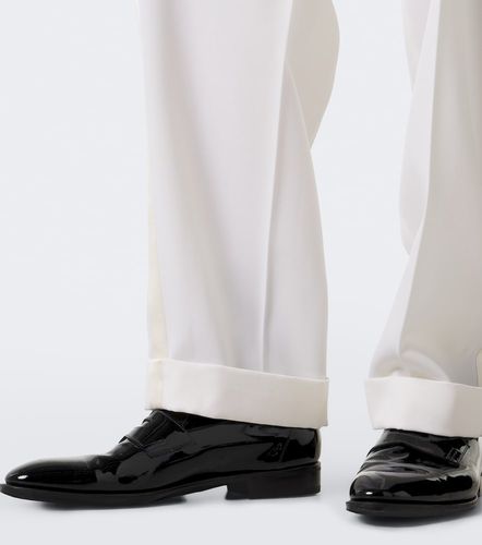 Pleated wool and silk-blend tuxedo pants - Dolce&Gabbana - Modalova