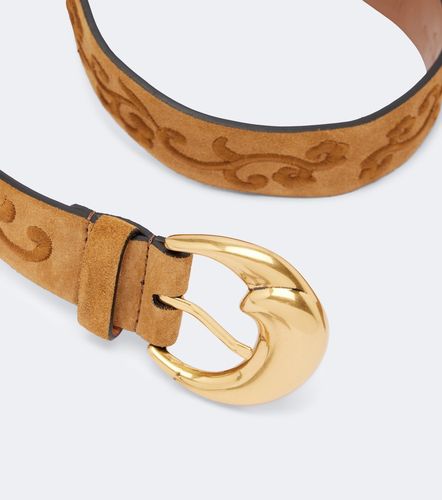 Bestickter Gürtel aus Veloursleder - Etro - Modalova