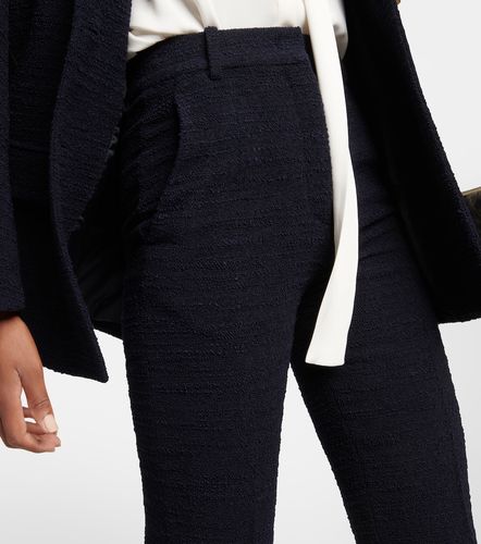 Wool-blend tweed straight pants - Valentino - Modalova