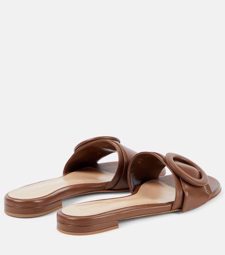Embellished leather mules - Gianvito Rossi - Modalova