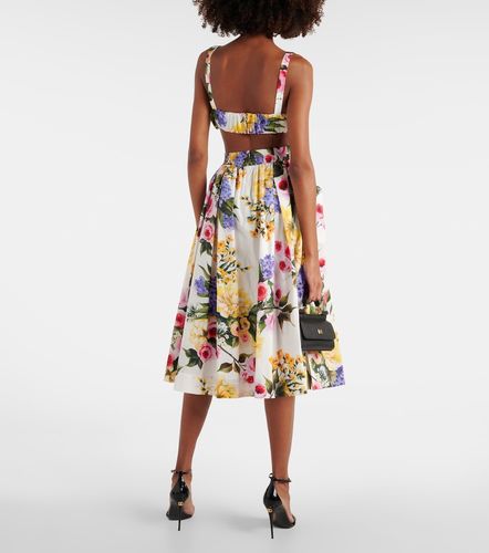 Top de popelín de algodón floral - Dolce&Gabbana - Modalova
