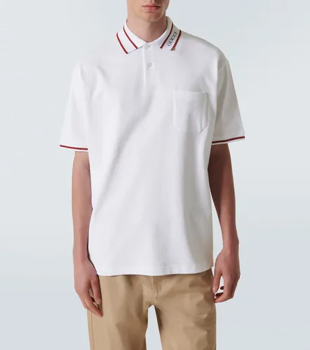 Polo Web de piqué de algodón - Gucci - Modalova