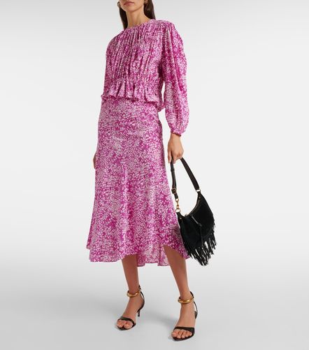 Gelina printed silk-blend top - Isabel Marant - Modalova