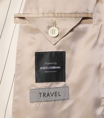 Blazer in misto cotone a righe - Dolce&Gabbana - Modalova