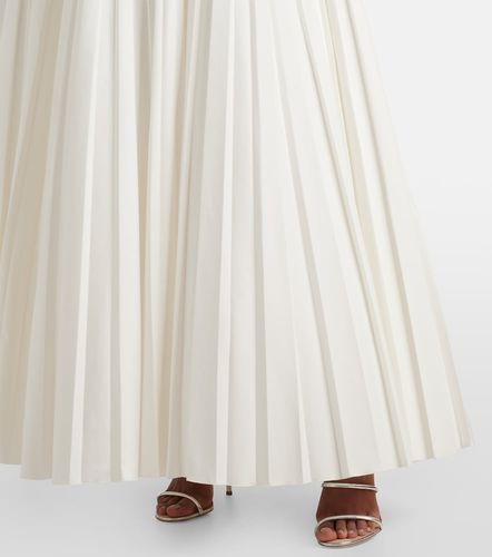 Abito lungo in cotone con volant - Giambattista Valli - Modalova
