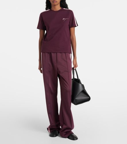 Camiseta de jersey de algodón con logo - Ferragamo - Modalova