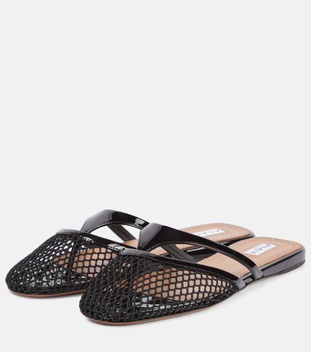 Alaïa Mules Infradito in rete e pelle - Alaia - Modalova