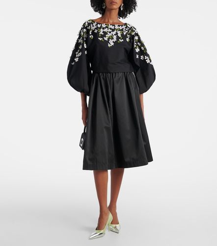 Top in misto cotone con applicazioni - Carolina Herrera - Modalova