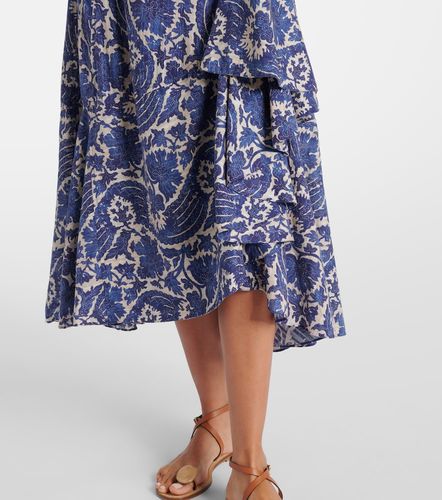 Gonna lunga Sabina in misto cotone con stampa - Ulla Johnson - Modalova