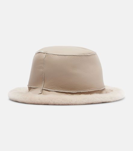 Cappello in pelle e shearling - Brunello Cucinelli - Modalova