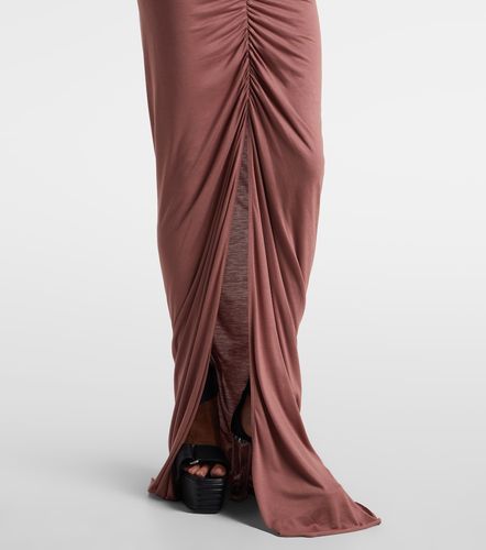 Gonna lunga Poppy LS in jersey con ruches - Rick Owens - Modalova