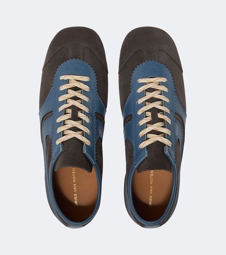 Sneakers in suede con pelle - Dries Van Noten - Modalova