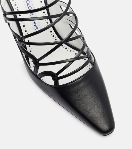 Netas 90 leather mules - Manolo Blahnik - Modalova