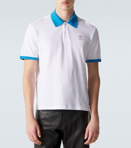 Versace Polo in piqué di cotone - Versace - Modalova