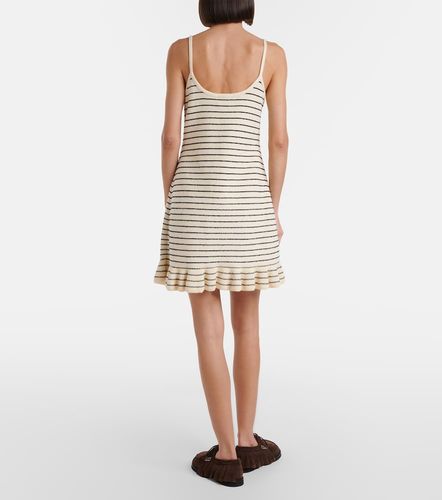 Abito corto in misto cotone a righe - JW Anderson - Modalova