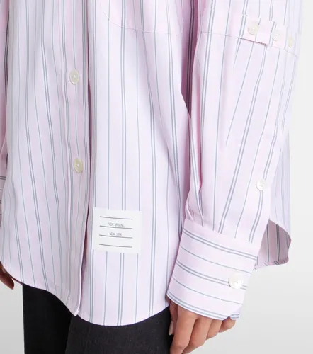 Camisa de popelín de algodón a rayas - Thom Browne - Modalova