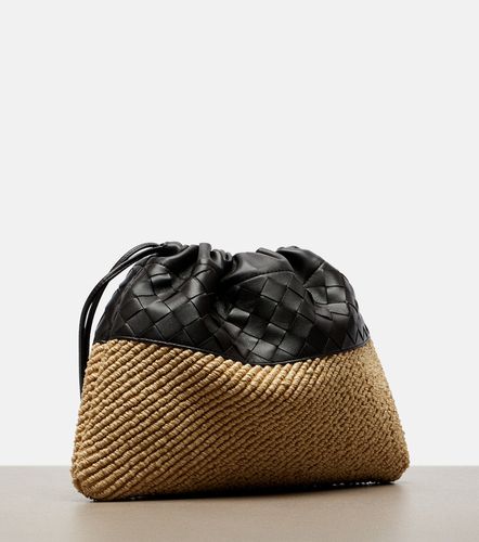 Dustbag Small raffia and leather pouch - Bottega Veneta - Modalova