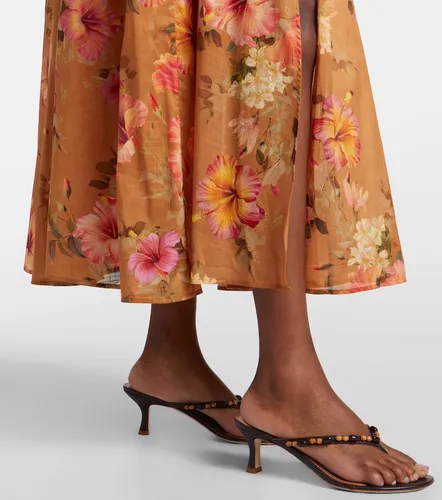 Vestido largo Mahon de seda floral - Zimmermann - Modalova