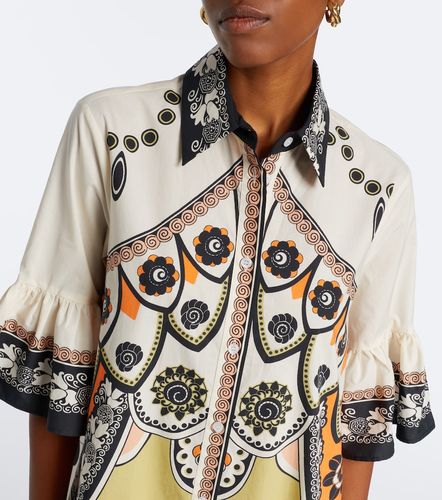 Vestido corto de popelín de algodón estampado - La DoubleJ - Modalova