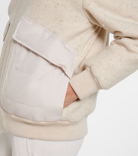 Herringbone wool-blend down jacket - Eleventy - Modalova