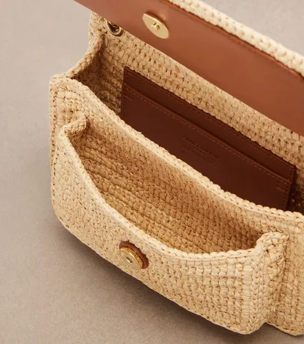 Bolso cruzado Niki Mini de rafia - Saint Laurent - Modalova