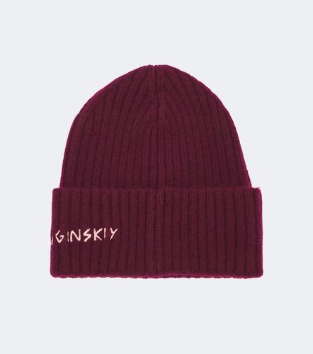 Gorro acanalado de cachemir con logo - Ruslan Baginskiy - Modalova