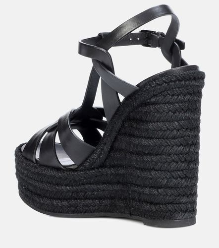 Tribute 130 leather espadrilles - Saint Laurent - Modalova