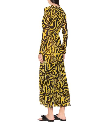 Vestido wrap de malla estampado - Ganni - Modalova