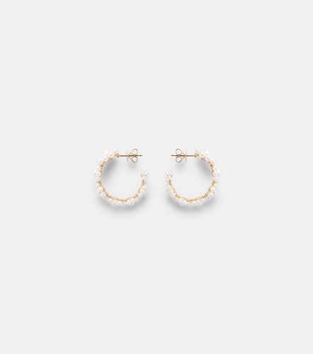 Orecchini Jardin Boucle in oro 14kt con perle - Sophie Bille Brahe - Modalova