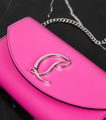 Leather wallet on chain - Christian Louboutin - Modalova