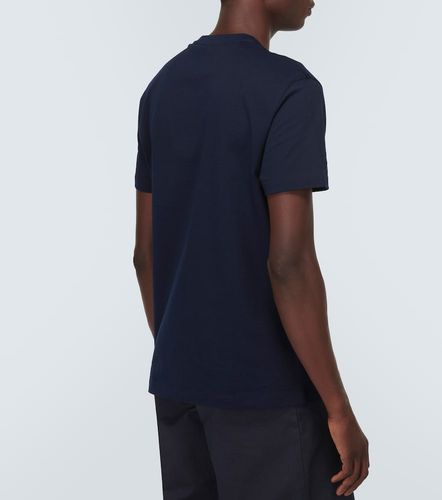T-shirt in jersey di cotone con logo - Versace - Modalova