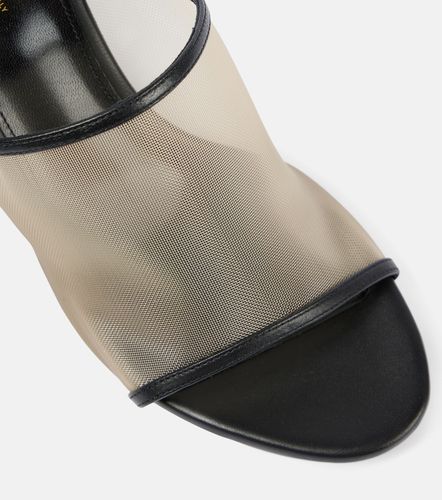 Marion leather and mesh wedge mules - Khaite - Modalova