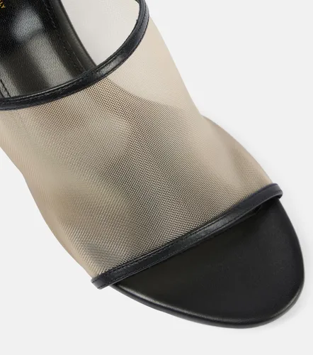 Sandali Marion in pelle e mesh con zeppa - Khaite - Modalova