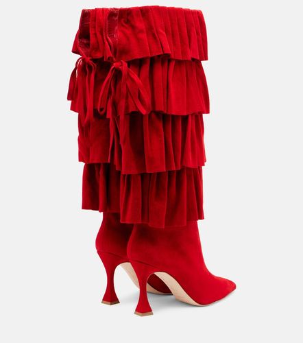 Stivali Miralone 90 in suede - Manolo Blahnik - Modalova