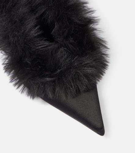 Mules in pelle e shearling sintetico - Magda Butrym - Modalova