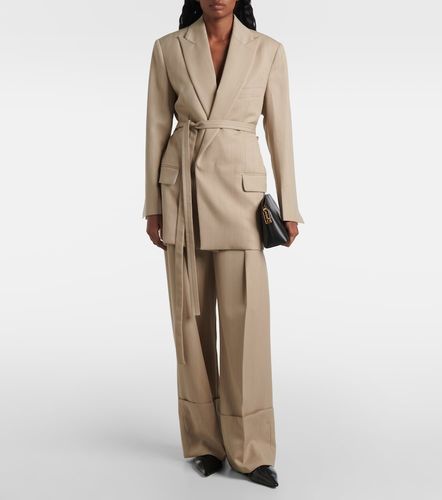 Virgin wool wide-leg pants - Victoria Beckham - Modalova