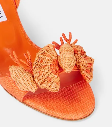 Marea 50 applique leather-trimmed sandals - Aquazzura - Modalova