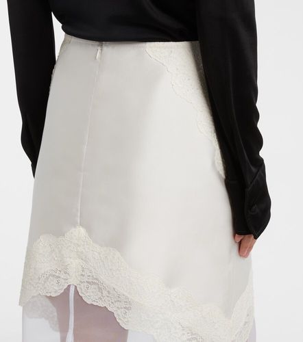Midirock aus Satin mit Spitze - Jil Sander - Modalova