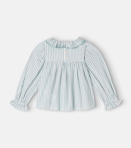 Blusa Antonella de algodón a rayas fruncida - Louise Misha - Modalova