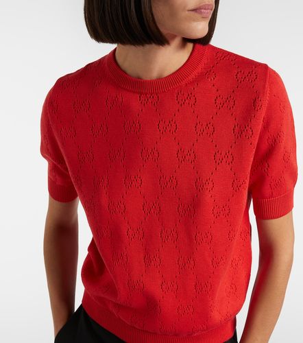 Jersey de seda y algodón con GG - Gucci - Modalova