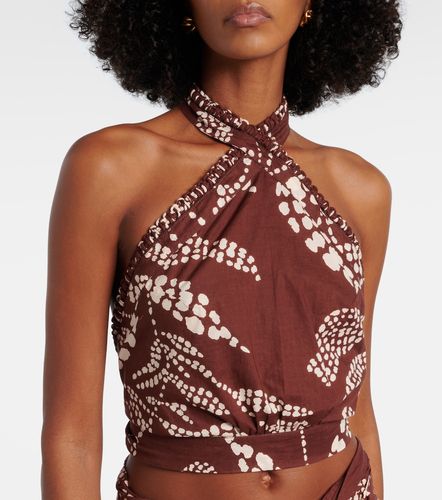 Top cropped Suma de algodón estampado - Poupette St Barth - Modalova