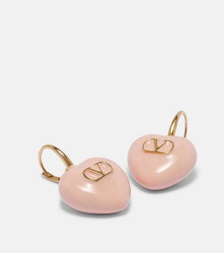 Ohrringe Cœur Royal VLogo mit Emaille - Valentino Garavani - Modalova