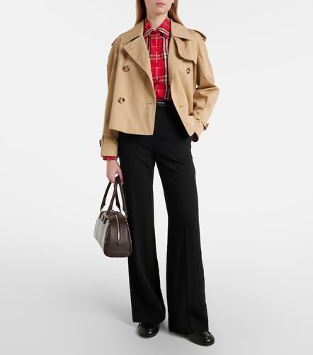 Cropped cotton gabardine jacket - Burberry - Modalova