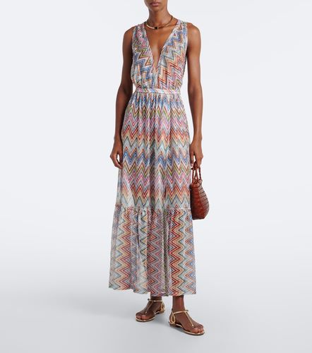 Abito lungo in tulle a zig zag - Missoni - Modalova