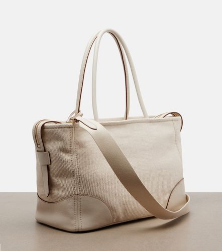 Borsa Large in canvas con pelle - Prada - Modalova